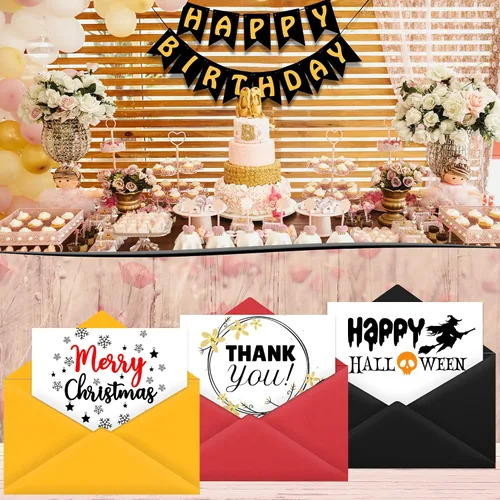 Miniatura 4 de 24 hojas de papel de cartulina negro de 8,5 x 11 pulgadas para tarjetas DIY, invitaciones, álbumes de recortes y otras manualidades (250 gsm/92 lb)
