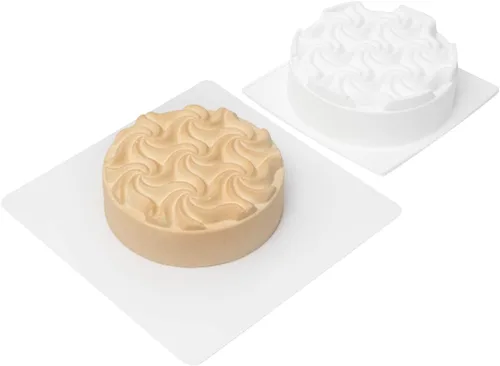 Miniatura 17 de Pastry Tek - Moldes para paletas de 4 cavidades, 10 moldes rectangulares para tartas, flexibles, congelables, de silicona blanca, fáciles