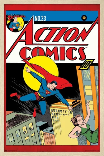 Miniatura 5 de Trends International DC Comics - Póster de pared de Superman - Action Comics 23, 22.375 x 34 pulgadas, versión premium sin marco