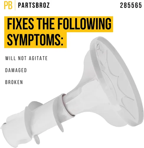 Miniatura 3 de PartsBroz 285565 - Conjunto de agitador compatible con lavadora Whirlpool Roper Maytag Estate - Reemplaza AP3094459 WP3951744 3951744 3348117