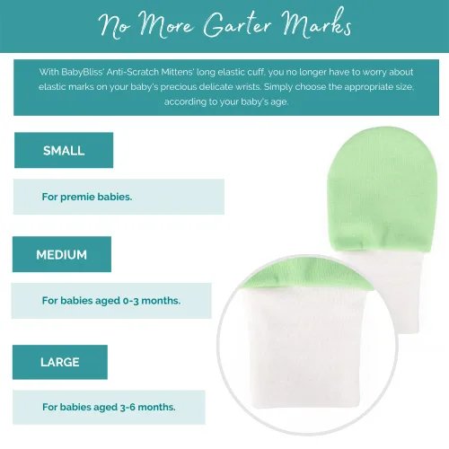 Miniatura 6 de Manoplas antiarañazos para bebé, paquete de 7 guantes unisex para recién nacidos, guantes antiarañazos para niños y niñas, guantes de algodón