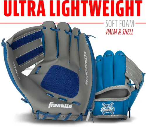 Miniatura 4 de Franklin Sports Toy Baseball Glove Gris/Azul marino