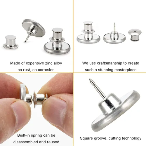 Miniatura 3 de 6 botones instantáneos de ajuste perfecto, ajuste instantáneo, botones de repuesto de jeans, botón extraíble para jeans sueltos, botones sin coser