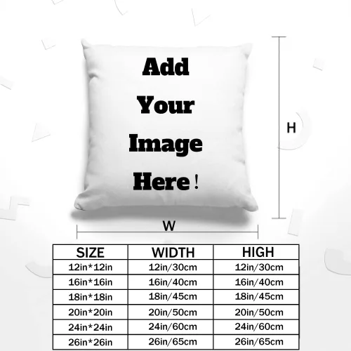 Miniatura 4 de Fundas de almohada personalizadas con texto de imagen, 12 x 12 pulgadas, fundas de almohada cuadradas personalizadas de doble cara para sofá cama