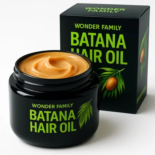 WONDER FAMILY Pasta de aceite de batana cruda para el crecimiento del cabello, exfoliante de carbón: aborda puntos negros, acné, poros. Exfoliante