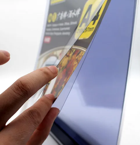 Miniatura 4 de KAFENDA A4 Multi-Página Flip Display Card Label Display Stand Desmontable Etiqueta Carpeta/Menú de Negocios Carpeta en forma de T Doble Cara 8.5 x
