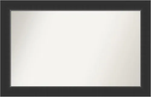 Miniatura 140 de Amanti Art Espejo personalizado, espejo de baño negro Astor, espejo de pared o espejo de tocador de baño sobre el fregadero (25 x 25 pulgadas)