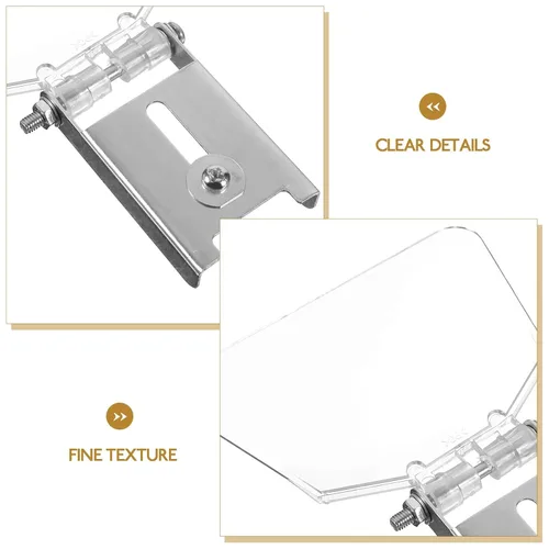 Miniatura 5 de 2 protectores de ojos para banco, protector de banco de acero inoxidable con tornillos, cubierta protectora de ojos para banco