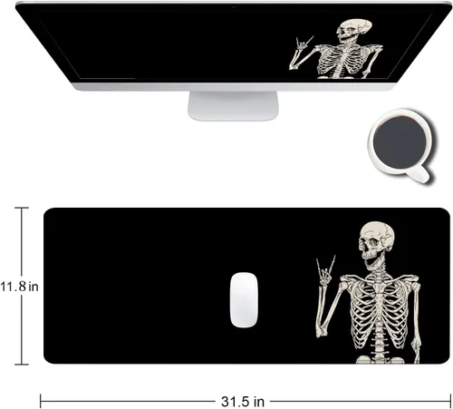 Miniatura 2 de Alfombrilla de mouse para juegos, alfombrilla de mouse grande para escritorio, base de goma antideslizante, alfombrilla de mouse para teclado