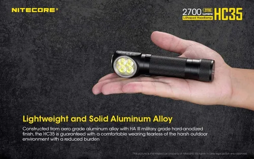 Miniatura 9 de Nitecore HC35 - Faro LED recargable - 4 x CREE XP-G3 S3 con 2 baterías recargables NL2153HP de alto rendimiento