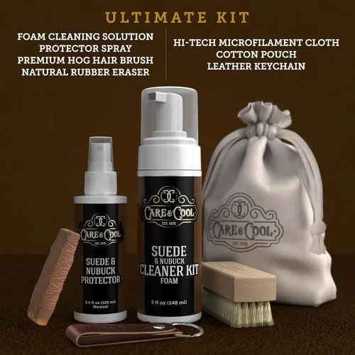 Miniatura 2 de Care & Cool Kit de cuidado definitivo de gamuza y nobuck: ayuda a limpiar, restaurar y proteger contra el agua y las manchas. El sistema completo