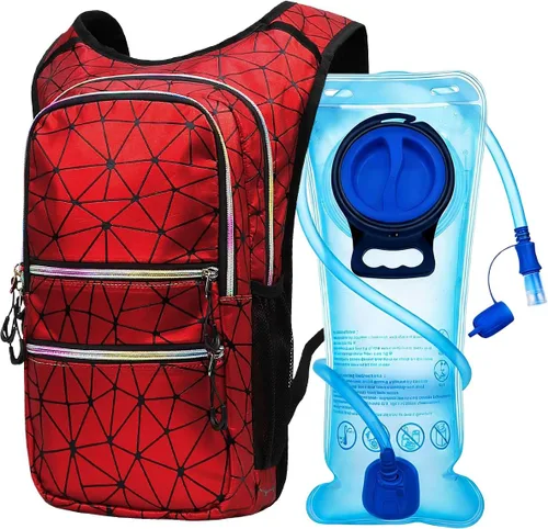 Miniatura 18 de Mothybot Paquete de mochila de hidratación, mochila de agua de 20 litros incluida, bolsa de hidratación de 2 litros, esencial para festivales