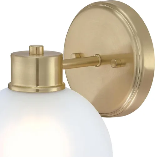 Miniatura 4 de Westinghouse Dorney - Lámpara de pared estilo transicional de 1 luz, latón champán