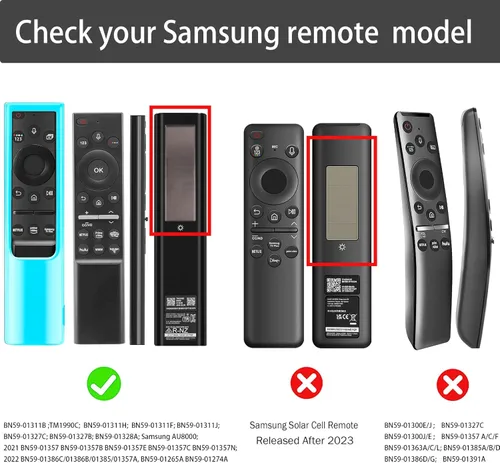 Miniatura 2 de Funda compatible con control remoto Samsung Smart TV 2021/2022, funda para control remoto de células solares BN59-01357 BN59-01385 BN59-01265A Funda