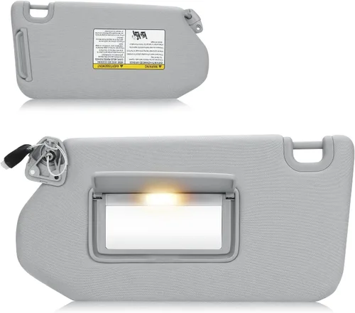 Miniatura 10 de Visera solar con luz para Nissan Pathfinder 2013-2018, Infiniti QX60 2014-2017, JX35 2013, reemplazo de visera solar beige del lado izquierdo