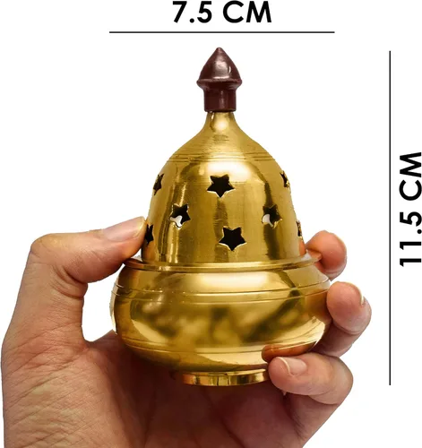 Miniatura 2 de SATVIK - Lámpara decorativa de latón extra grande Akhand Diya, Jyot Diwali Dia Deepawali Puja Deepak, lámpara de aceite tradicional, Diyas Pooja