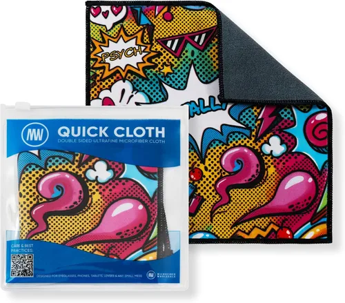 Miniatura 27 de Quick Cloth - Paños de limpieza de lentes de microfibra de 8 x 8 pulgadas, astrología, 1 paquete con funda, limpiador de lentes de doble cara