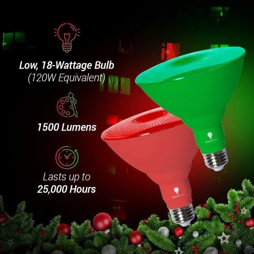 Miniatura 5 de Bluex Bulbs Bombilla LED Par38 – 18 W (equivalente a 120 vatios) – Regulable – Base E26 – Luces LED, decoración de fiestas, porche, iluminación