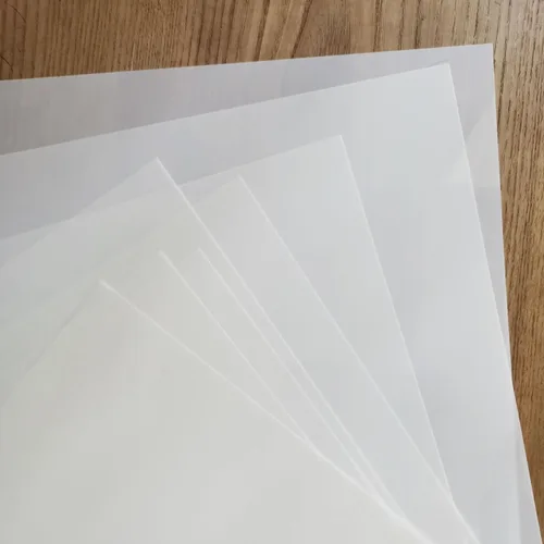 Miniatura 6 de Hojas de Mylar en blanco de 7.5 mil para plantillas, 8 piezas de 12 x 24 pulgadas, hojas de plantillas en blanco de PET translúcido lechoso