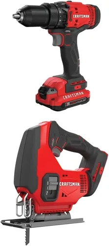 Miniatura 2 de CRAFTSMAN V20 - Juego de taladro/destornillador inalámbrico (CMCD700C1)