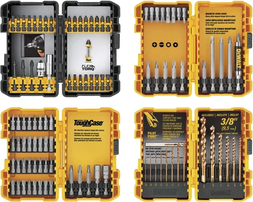 Miniatura 5 de DEWALT Kit de taladro inalámbrico de 20 V MAX* con destornillador/brocas, 100 piezas (DCD771C2 y DWA2FTS100)
