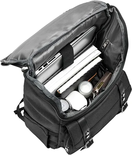Miniatura 4 de Mochila vintage de viaje para laptop con puerto de carga USB para mujeres y hombres, estudiantes escolares. universitarios, mochila para laptop