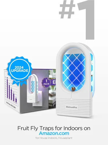 Miniatura 9 de Trampas para Moscas de Fruta/Trampas para Mosquitos para Interiores, Mata Mosquitos con Luz UV y Azul Enchufable, Trampa para Insectos Voladores