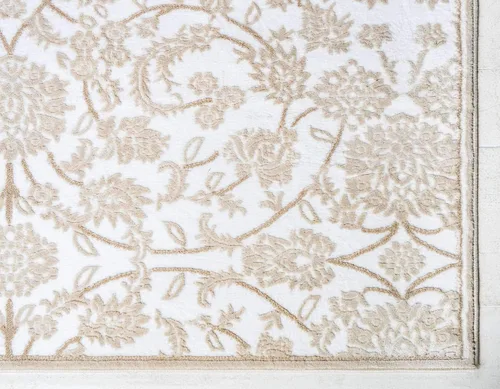 Miniatura 8 de Unique Loom Colección Rushmore Alfombra de Área - Taft (3' x 9' 10" Corredor, Blanco Nieve/Beige)