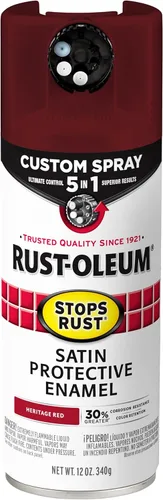 Miniatura 69 de Rust-Oleum 376855 - Pintura en aerosol antióxido personalizada 5 en 1, 12 onzas, color negro mate, (paquete de 1)