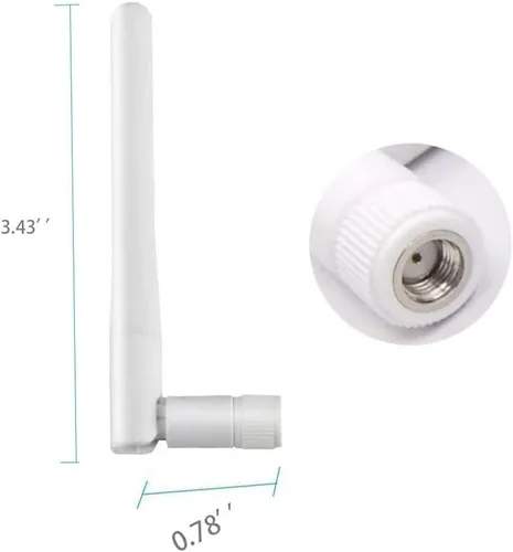 Miniatura 3 de Dual Band WiFi 2.4GHz 5GHz 5.8GHz 3dBi MIMO RP-SMA Antena macho para enrutador WiFi Repetidor Repetidor de señal Tarjeta de red inalámbrica