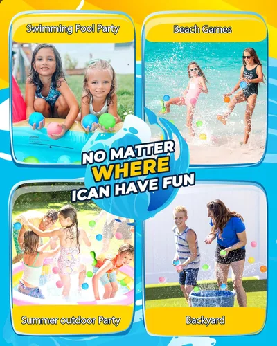 Miniatura 4 de Globos de agua reutilizables, bomba de agua de llenado rápido, fiesta de juguetes de verano, juguetes de piscina para niños, juegos al aire libre
