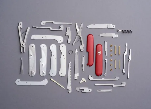 Miniatura 3 de Victorinox Handyman - Cuchillo suizo del ejército, 24 funciones, navaja de bolsillo de fabricación suiza con hoja grande, destornillador, cincel