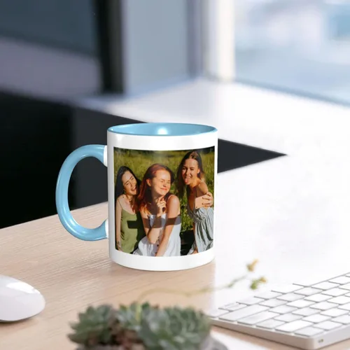Miniatura 5 de Tazas de café con foto personalizadas, 11 onzas, tazas personalizadas con nombre de imagen/texto, regalos personalizados para el día de San Negro