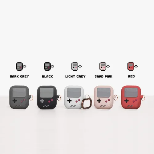 Miniatura 5 de elago AW5 - Funda compatible con AirPods 1 y 2, diseño clásico de jugador de juego con llavero, construcción de silicona duradera (rojo)