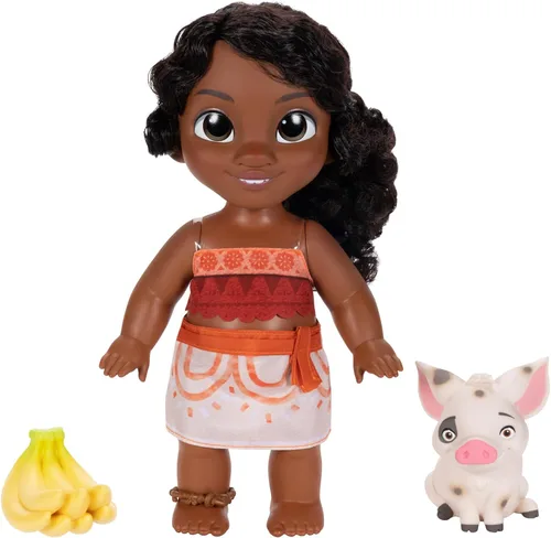 Disney Moana 2 Hermana Pequeña Simea Muñeca y Figura de Pua - Juego de Muñecas para Niñas Oficialmente Licenciado, Gran Regalo de Cumpleaños, Regalo