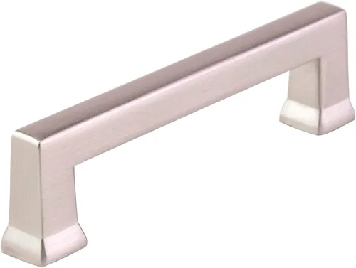 Southern Hills SH4075-96-SN-5 - Manijas plateadas para gabinetes de cocina - Paquete de 5 manijas de gabinete de cocina de níquel cepillado -
