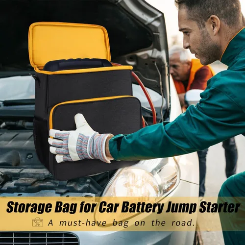 Miniatura 8 de Bolsa de almacenamiento LOTCAIN para arrancador de batería de auto, estuche de transporte compatible con la estación de energía portátil digital
