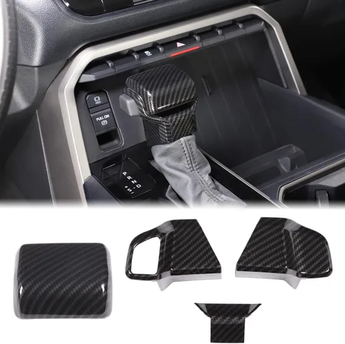 Miniatura 22 de Aunginsy Cubierta de freno de mano para palanca de cambios de automóvil, compatible con Toyota Tundra 2022+, Sequoia 2023+ y Tacoma 2024+, perilla