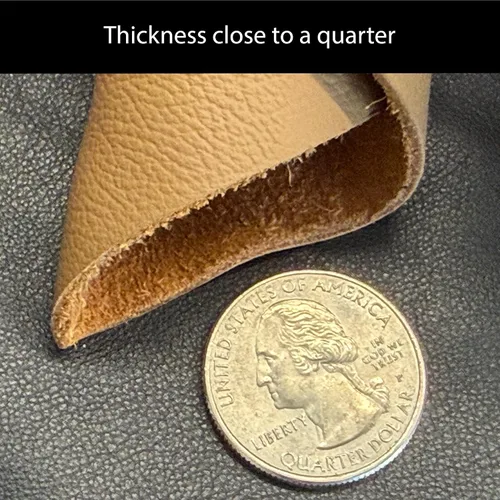 Miniatura 7 de Restos grandes de cuero genuino – Piezas de cuero para tapicería a granel para manualidades, carteras, bricolaje, Cricut, reparación