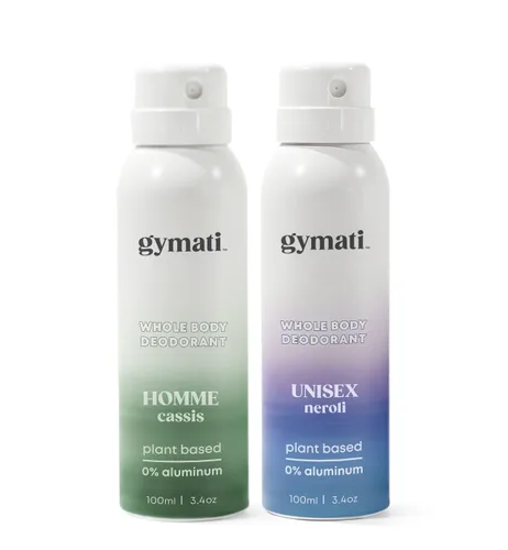 Miniatura 18 de Gymati Desodorante corporal natural en aerosol sin aluminio, unisex, paquete de 2