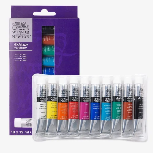 Miniatura 21 de Winsor & Newton Set de 10 tubos de pintura al óleo al agua, 21 ml