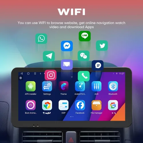 Miniatura 5 de Para Jeep Renegade 2015-2023 Car CarPlay Android Navegación Automática Estéreo GPS Radio Reverse Cámara Pantalla 10.33 "QLED Pantalla Táctil