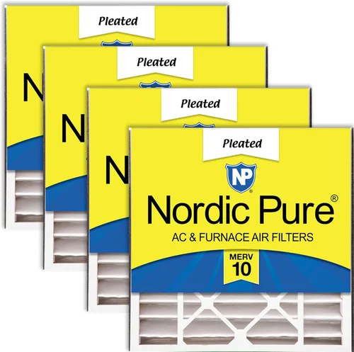 Miniatura 22 de Nordic Pure 20 x 20 x 5 (19_11/16 x 20_11/16 x 4_15/16) Air Bear 259112-103 MERV 12 filtros de aire, paquete de 4