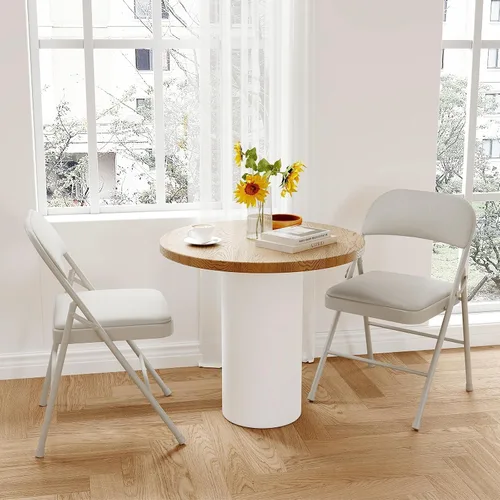 Miniatura 3 de GarveeHome Paquete de 2 sillas plegables con cojines acolchados, silla plegable acolchada con capacidad para hasta 350 libras, silla plegable