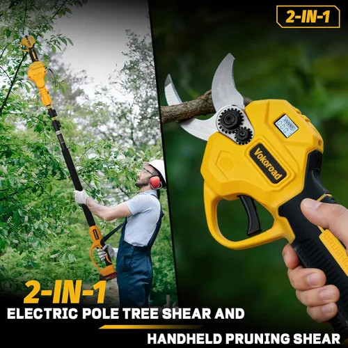 Miniatura 2 de Tijeras de podar eléctricas 2 en 1 inalámbricas para batería DeWALT de 20 V MAX, podadora de energía eléctrica máxima de 1.5 pulgadas, diámetro