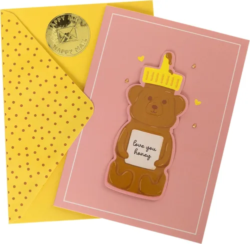 Miniatura 21 de Graphique Cherry Much - Tarjeta de San Valentín hecha a mano, romántica, de amor y lindo saludo, aniversario, esposa, novia, marido, novio, ella