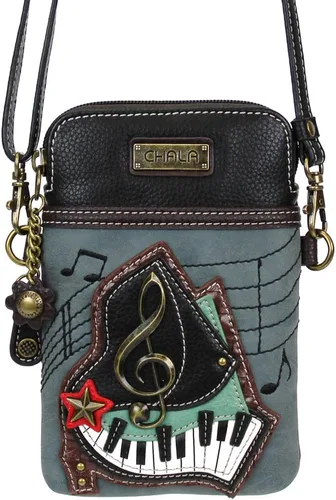 Miniatura 3 de CHALA - Bolsa cruzada de piel sintética para mujer, con correa ajustable, para teléfono celular, multicolor