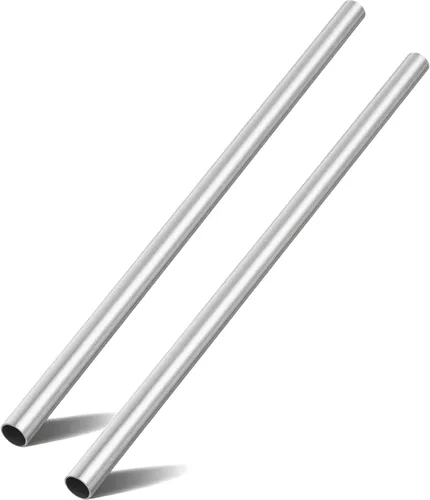 Miniatura 8 de Paquete de 4 tubos de acero inoxidable 304 de 1 pulgada, tubo de metal grueso de 20 pulgadas de longitud, grosor de pared de 0.059 in, tubo de acero
