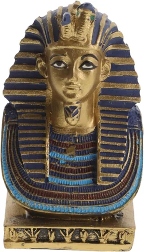 FOMIYES Figura del antiguo Egipto, estatua de faraón egipcio, resina, figura de tutankamón, figura de escultura del antiguo Egipto, adorno de