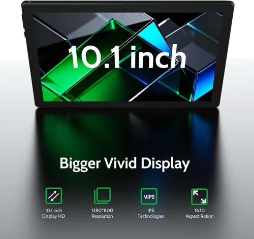 Miniatura 2 de DigiLand Tableta Android 15, tabletas Android de 10.1 pulgadas con procesador Octa-core 6 GB de RAM+64 GB de ROM (compatible con expansión TF)